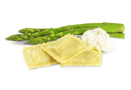 Ravioli-Spargel